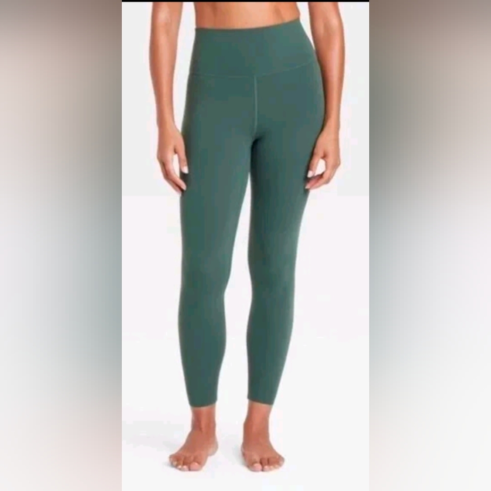 All In Motion Women's Green Ultra High Rise 7/8 Length Leggings